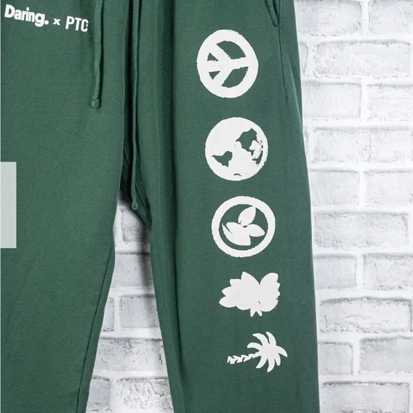 PTC X DARING sweatpants collab palm tree crew green - Picture 8 of 8